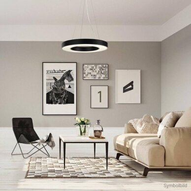 LED Ceiling Light, Round Shape, Black Body, 36W, Neutral Light 4