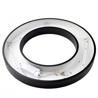 LED Ceiling Light, Round Shape, Black Body, 36W, Warm Light 1