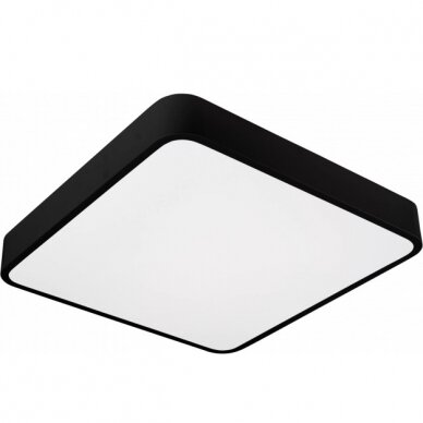 LED Ceiling Light, Black Body, Square, 30W, Neutral Light