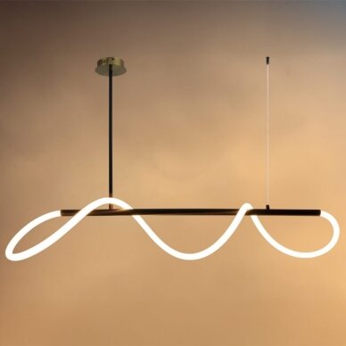 LED Ceiling Lamp, 36W, Black, Warm Light 3