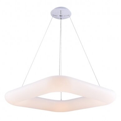 LED Suspending Light, White, Square, 38W, Warm Light