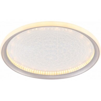LED Ceiling Lamp, 42W, Silver/CR, Dimmable, Remote Control, CCT 2