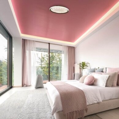 LED lubų šviestuvas, 42W, sidabrinis, dimeriuojamas, nuotolinis valdymas, CCT 5 LED lubų šviestuvas, 42W, sidabrinis, dimeriuojamas, nuotolinis valdymas, CCT 5