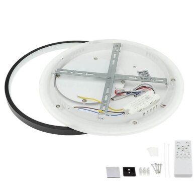 LED lubų šviestuvas, 54W, baltas/juodas, dimeriuojamas, nuotolinis valdymas, CCT 3 LED lubų šviestuvas, 54W, baltas/juodas, dimeriuojamas, nuotolinis valdymas, CCT 3