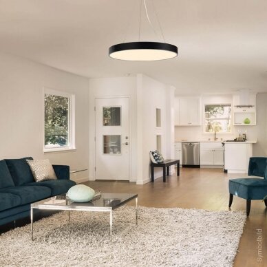 LED lubų šviestuvas, 54W, juodas, šilta balta šviesa 4