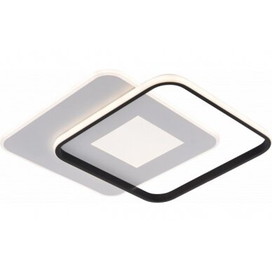 LED Ceiling Lamp, 60W, White/Black, Dimmable, Remote Control, CCT 1