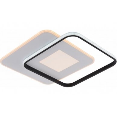 LED Ceiling Lamp, 60W, White/Black, Dimmable, Remote Control, CCT 2