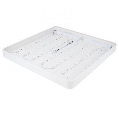 LED lubų šviestuvas, 64W, baltas, kvadratinis, šilta balta šviesa 1 LED lubų šviestuvas, 64W, baltas, kvadratinis, šilta balta šviesa 1