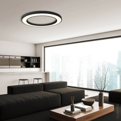 LED Ceiling Light, Round Shape, Black Body, 64W, Neutral Light 3
