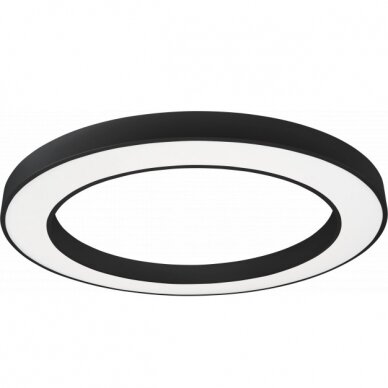 LED Ceiling Light, Round Shape, Black Body, 64W, Warm Light