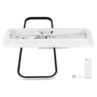 LED Ceiling Light, 68W, White/Black, CCT Light, Remote Control 5