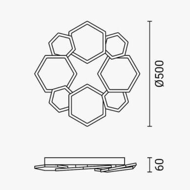 LED Ceiling Light, 68W, White/Grey, CCT Light, Remote Control 6