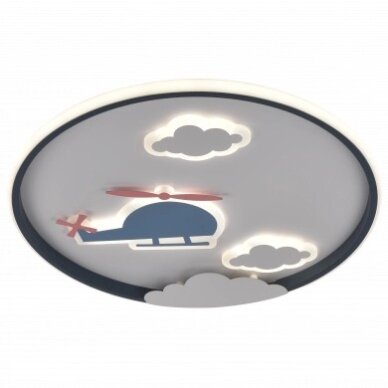 LED Ceiling Light, 78W, White/Black, CCT Light, Remote Control