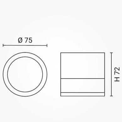 LED Surface Downlight, 7W, Round, White 5