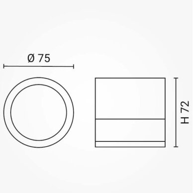 LED Surface Downlight, 7W, Round, White 5