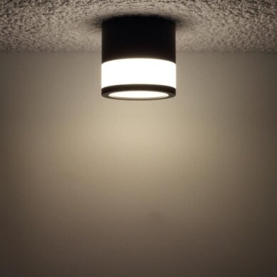 LED Surface Downlight, 7W, Round, Black 2