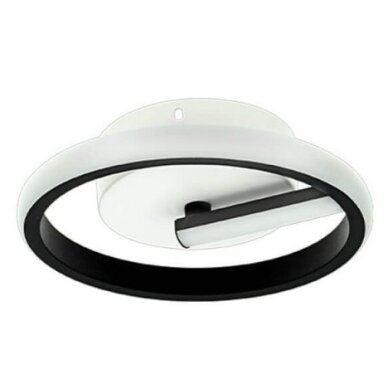 LED lubų šviestuvas, 7W, juodas, šilta balta šviesa 1