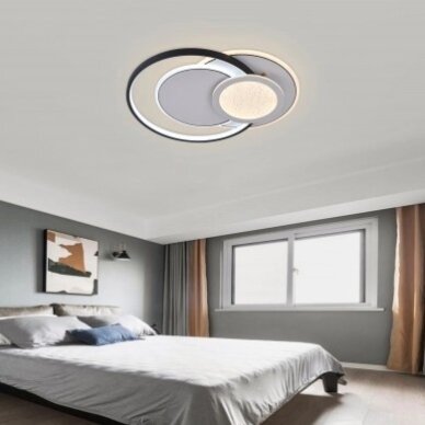 LED Ceiling Light, 84W, White/Black, CCT Light, Remote Control 3