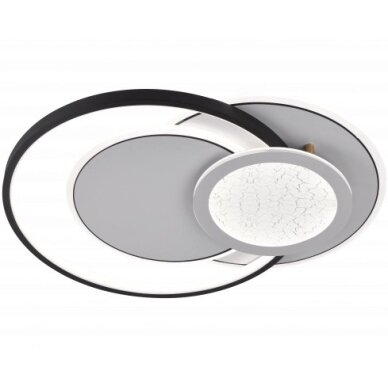 LED Ceiling Light, 84W, White/Black, CCT Light, Remote Control