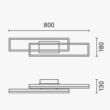 LED lubų šviestuvas, 86W, juodas/medžio, CCT šviesa, nuotolinis valdymas 6 LED lubų šviestuvas, 86W, juodas/medžio, CCT šviesa, nuotolinis valdymas 6