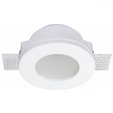 LED Ceiling Fitting, Round, Gypsum, Frosted Glass 1