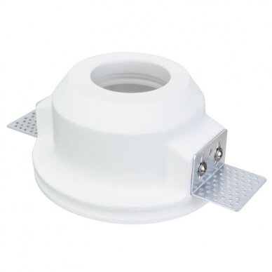 LED Ceiling Fitting, Round, Gypsum, Frosted Glass 2