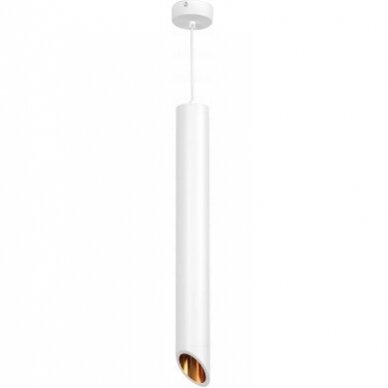 LED Hanging Fixture Fitting, White Body, Gold Inner, 500mm 1