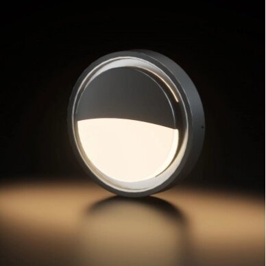 LED lubų šviestuvas, juodas, 24W, šilta balta šviesa 2