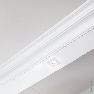 LED Ceiling Fitting, Square, Gypsum, Square 4