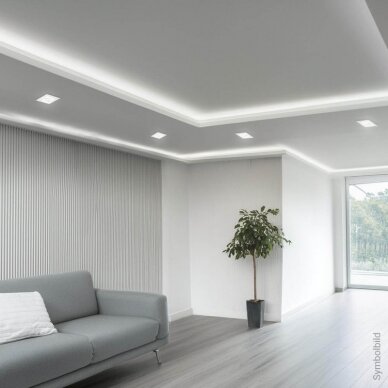 LED Ceiling Fitting, Square, Gypsum, Square 5