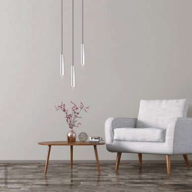 LED Hanging Fixture Fitting, Silver, 300mm 2
