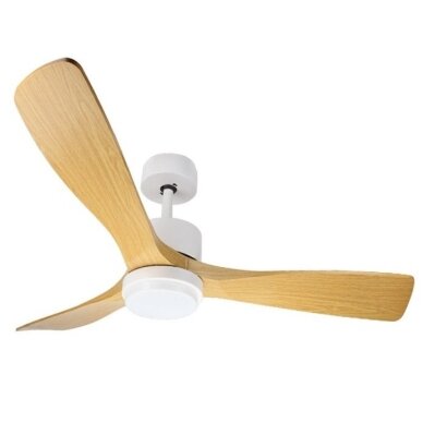 LED Fan Ceiling, 18W, CCT, White/Wood, Remote Control 1