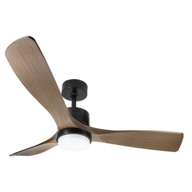 LED Fan Ceiling, 18W, CCT, Black/Wood, Remote Control 1