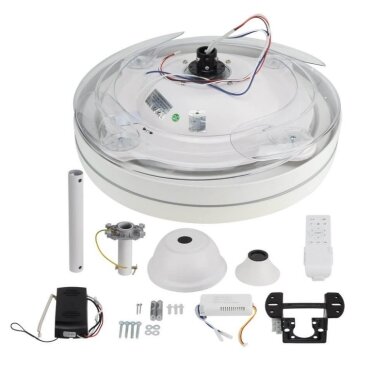 LED Fan Ceiling, 36W, CCT, White, Remote Control 2