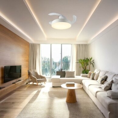 LED Fan Ceiling, 36W, CCT, White, Remote Control 3