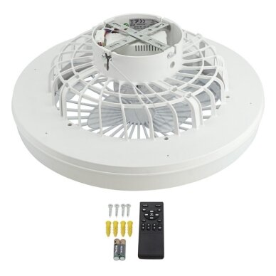 LED lubų šviestuvas/ventiliatorius, 36W, CCT šviesa, baltas, nuotolinis valdymas 2 LED lubų šviestuvas/ventiliatorius, 36W, CCT šviesa, baltas, nuotolinis valdymas 2