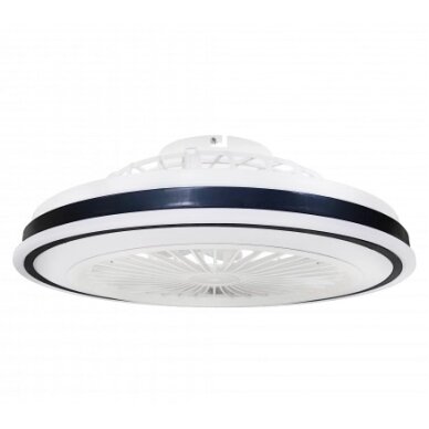LED Fan Ceiling, 36W, CCT, White/Black, Remote Control