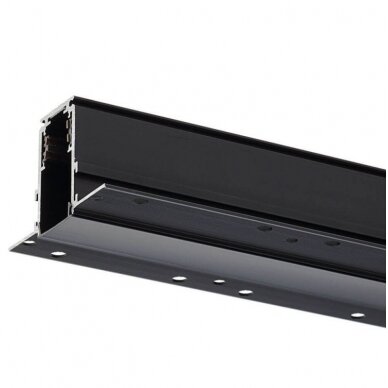 LED Magnetic Track System R20, width 2.5cm, Built-In, Black, length 1.5m 2