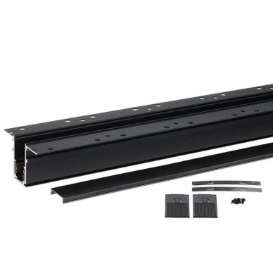 LED Magnetic Track System R20, width 2.5cm, Built-In, Black, length 1.5m 3