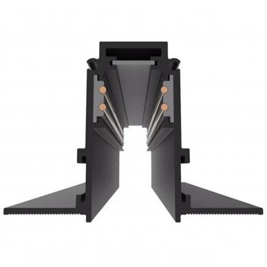 LED Magnetic Track System R20, width 2.5cm, Built-In, Black, length 1m