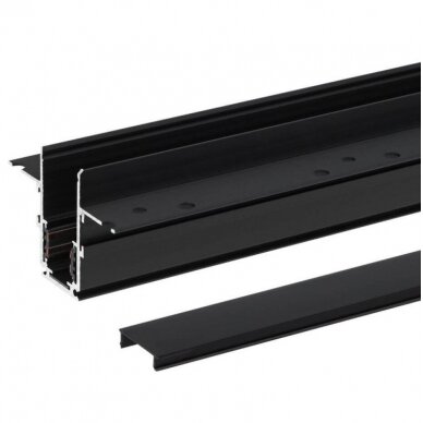 LED Magnetic Track System R20B, width 2.5cm, Built-In, Black, length 2m 3