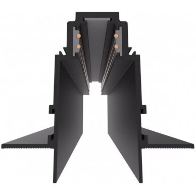 LED magnetinė sistema R35, plotis 3.5cm, įmontuojama, juoda, ilgis 1m, 8vnt./dėž.