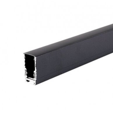 LED Magnetic Track System S15, width 1.9cm, Hanging/Surface, Black, length 1.5m