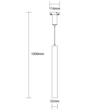 LED magnetinis kabantis šviestuvas M05, 7W, neutrali balta šviesa 1