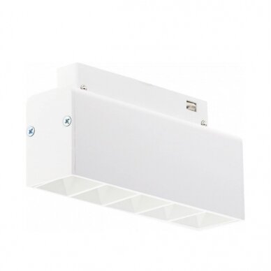 LED magnetinis linijinis prožektorius M35, 10W, 800Lm, 5 lemputės, baltas, šilta balta šviesa 1 LED magnetinis linijinis prožektorius M35, 10W, 800Lm, 5 lemputės, baltas, šilta balta šviesa 1