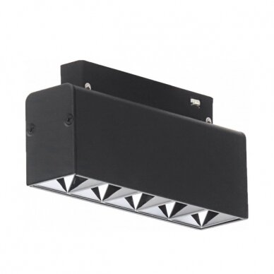 LED magnetinis linijinis prožektorius M35, 10W, 800Lm, 5 lemputės, juodas, šilta balta šviesa 1 LED magnetinis linijinis prožektorius M35, 10W, 800Lm, 5 lemputės, juodas, šilta balta šviesa 1