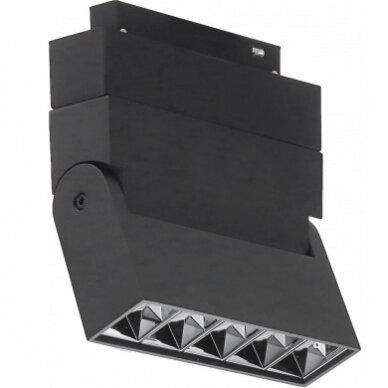 LED magnetinis linijinis prožektorius M35, 10W, 800Lm, lankstomas, 5 lemputės, juodas, neutrali balta šviesa 1