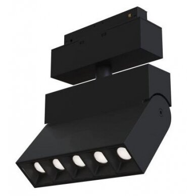 LED magnetinis linijinis prožektorius M35, 10W, 800Lm, lankstomas, 5 lemputės, juodas, šilta balta šviesa LED magnetinis linijinis prožektorius M35, 10W, 800Lm, lankstomas, 5 lemputės, juodas, šilta balta šviesa