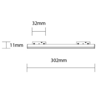 LED Magnetic Linear Floodlight M05, 48V, 10W, Warm Light 1