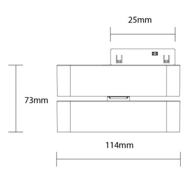 LED Magnetic Linear Adjustable Floodlight M05, 48V, 6W, Warm Light 1
